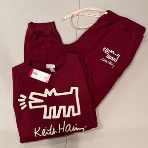 Keith Haring | Ladies sweat, set. 2- pieces. Size: M